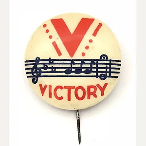 WW2 Winston Churchills V for Victory morse code musical notes …