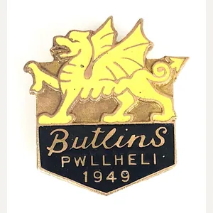 Butlins 1949 Pwllheli holiday camp welsh dragon badge