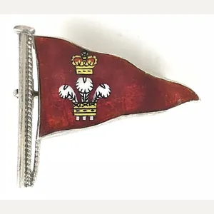 Royal Norfolk and Suffolk Yacht Club silver ripple pennant enamel …
