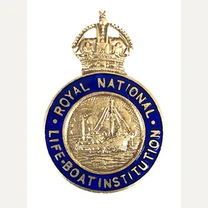 Royal National Lifeboat Institution RNLI pin badge c.1940's