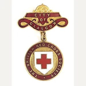 British Red Cross Society City of Glasgow Badge Scotland