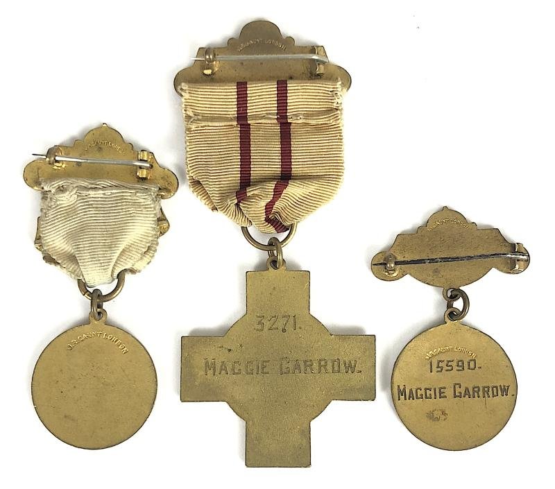 WW1 British Red Cross Society County of Banffshire Scotland Group of Medals — image 2