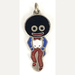 Robertsons white waistcoat Golly standard pendant advertising badge