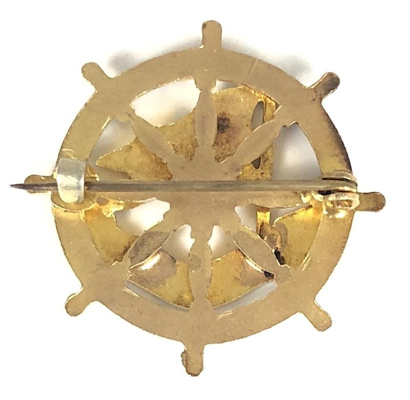 R.M.S. Doric White Star Line Ships Wheel Badge c1923 - 1934 — image 2