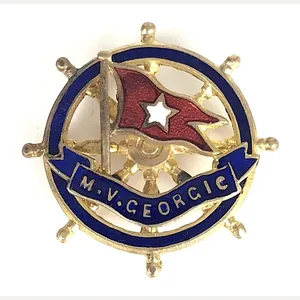 R.M.S. Doric White Star Line Ships Wheel Badge c1923 - …