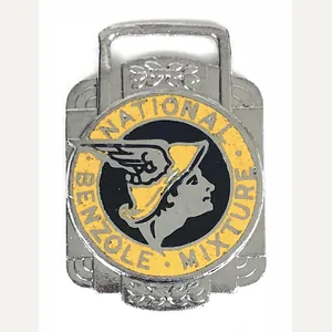 National Benzole Mixture Promotional Key Fob Badge c.1950s