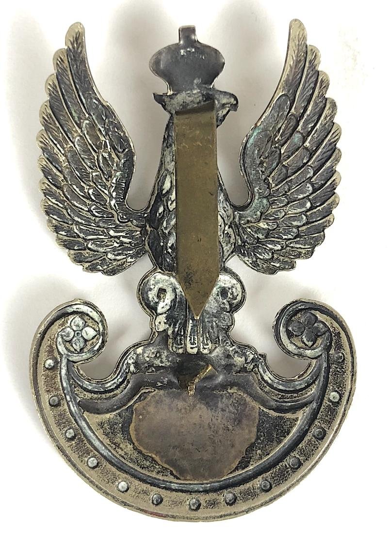 WW2 Free Forces Polish Eagle Cap Badge — image 2