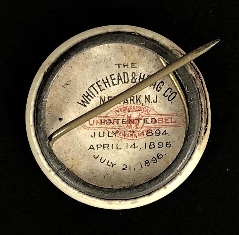 Field Marshal Lord Roberts V.C. Boer War celluloid tin button badge — image 2