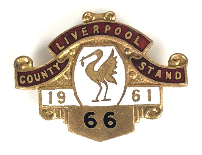 1961 Liverpool County Stand Aintree racecourse horse racing club badge