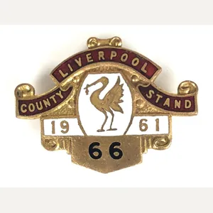 1961 Liverpool County Stand Aintree racecourse horse racing club badge