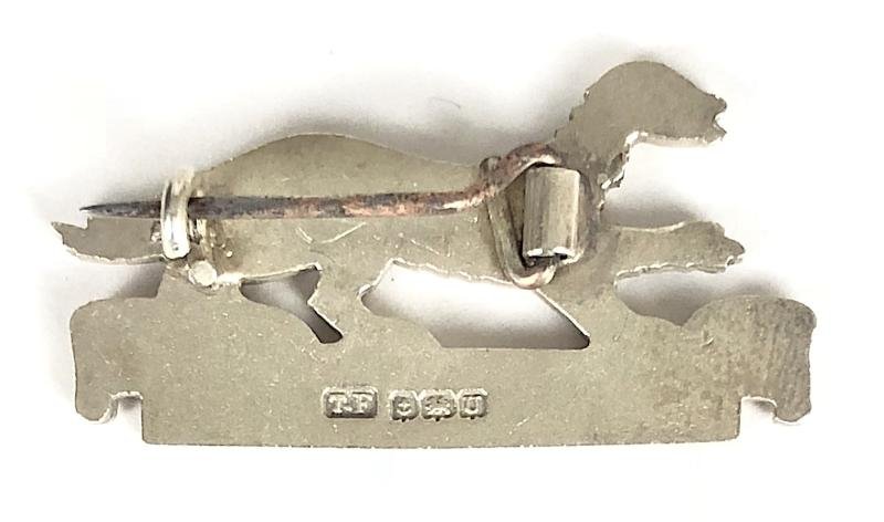 RAF No124 Baroda Spitfire Fighter Squadron 1944 Hm Silver Wartime Badge — image 2