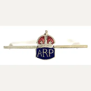 Air Raid Precautions miniature ARP enamel tiepin badge