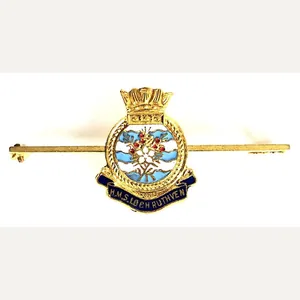 H.M.S. Loch Ruthven Ships Crest Enamel Badge