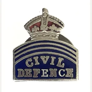 WW2 Civil Defence Home Front ARP Services lapel badge