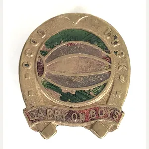 Carry On Boys Football Club Supporters Good Luck Badge c.1920