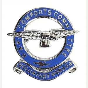 RAF Comforts Committee Voluntary Worker Home Front Badge