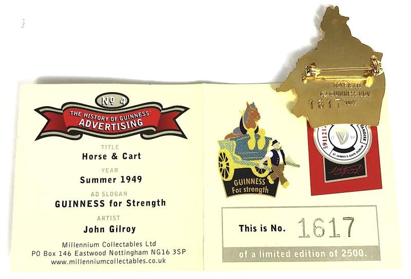 Guinness & Co Limited Edition Horse & Cart Badge — image 4