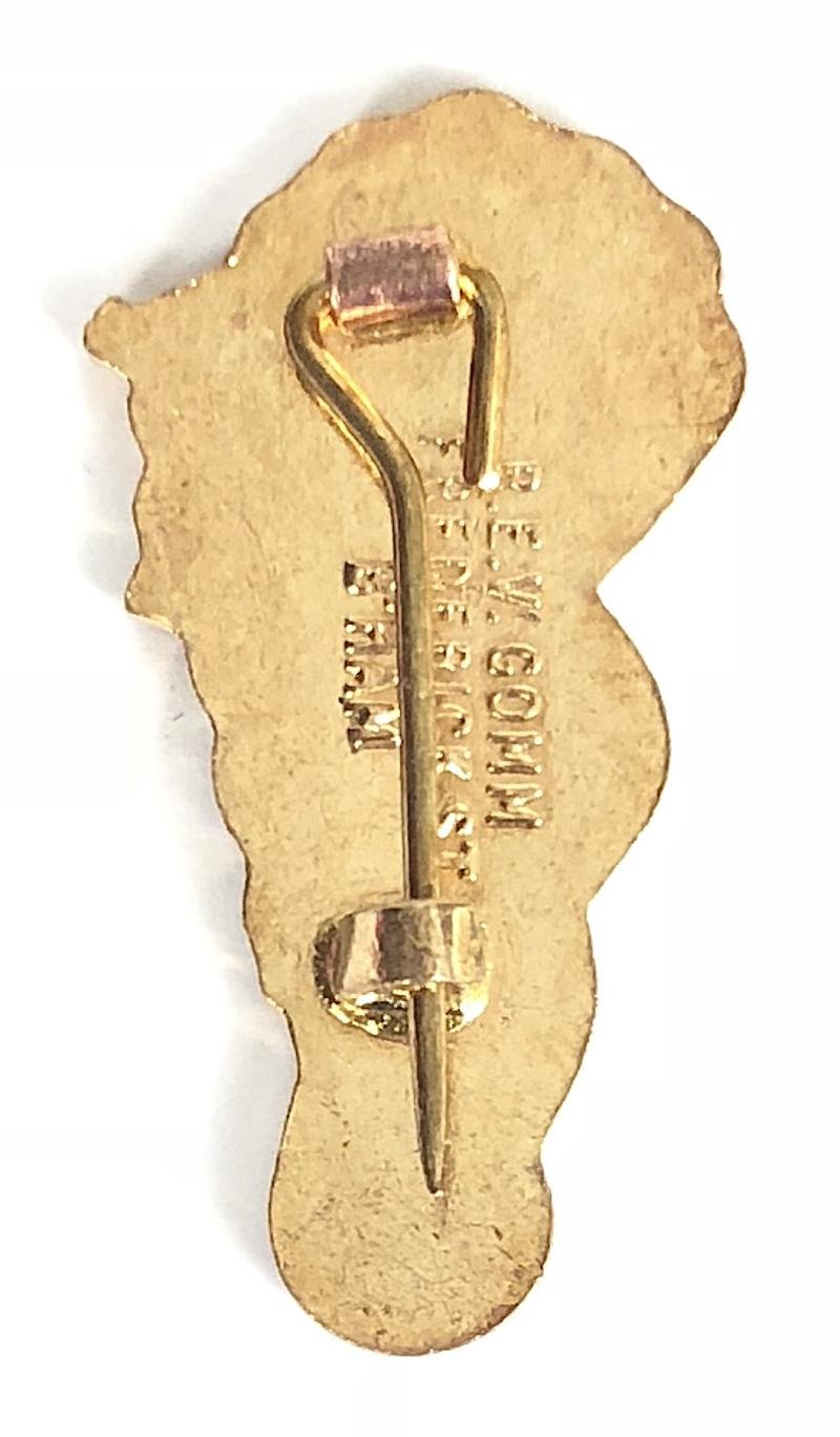 Robertsons 1970s Golly bagpiper advertising badge R.E.V.Gomm — image 2