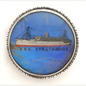 TSS Strathmore Peninsular and Oriental shipping line silver ships picture …