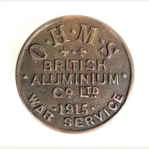 OHMS British Aluminium Co Ltd 1915 war service badge