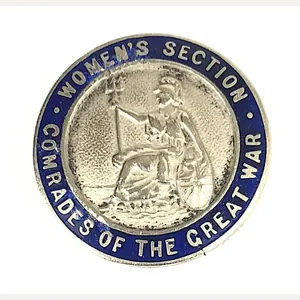 Women's Section Comrades of The Great War officially numbered badge