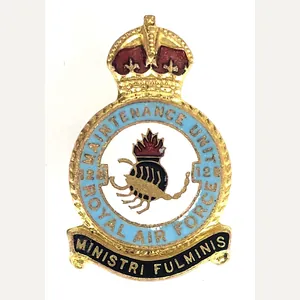 RAF No128 Maintenance Unit Abu Sultan Royal Air Force badge …