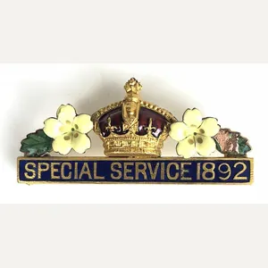 Primrose League Special Service 1892 dated bar badge