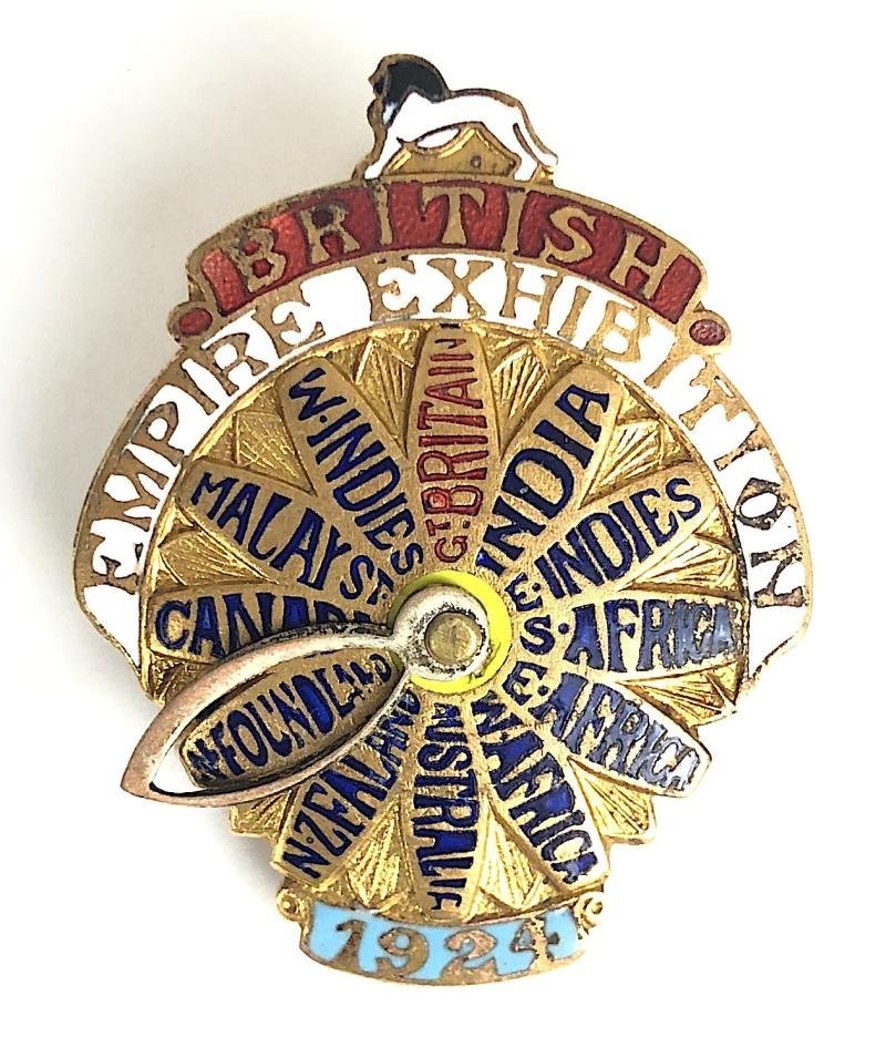 1924 British Empire Exhibition Wembley London participants badge — image 2