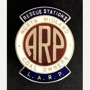 North Midland Coal Owners Rescue Stations 1939 Hm Silver ARP …