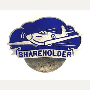 Vauxhall Motors Ltd Spitfire Fund Shareholder presentation badge H.W. Miller