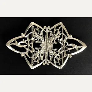 Maternity Hospital 1990 Hallmarked Silver Ornate Nurses Buckle