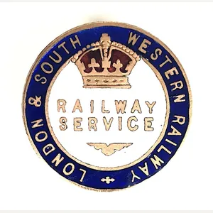 WW1 London & South Western Railway L&SWR war service badge
