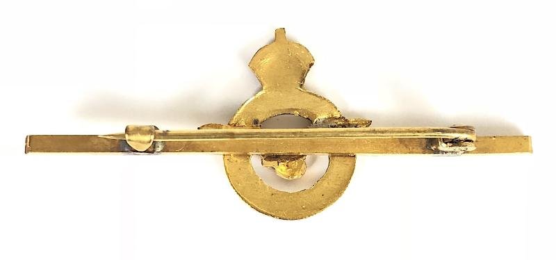 Royal Air Force pilot wing RAF wartime gilt and enamel tie pin badge — image 2