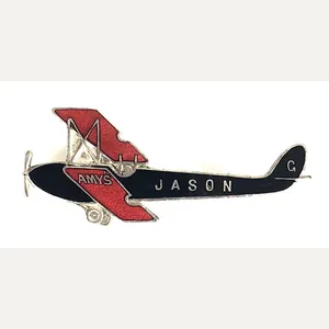 Amy Johnson De Havilland Gypsy Moth Jason Biplane Commemorative Badge