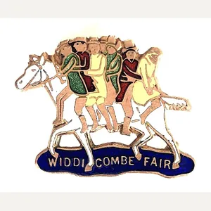 Widdicombe Fair song sheet music promotional badge H.W.Miller