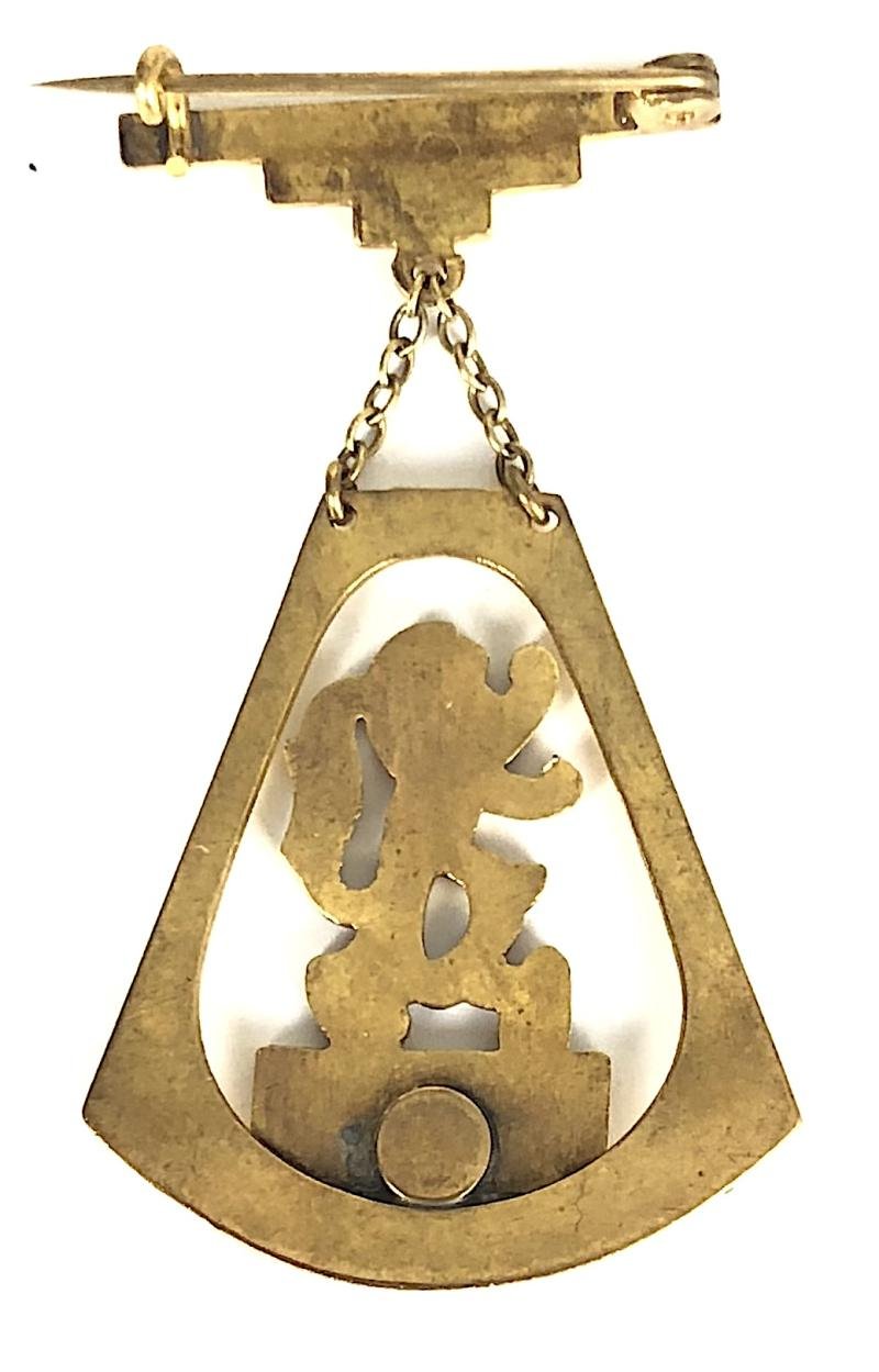 1938 Empire Exhibition Scotland souvenir brooch — image 2