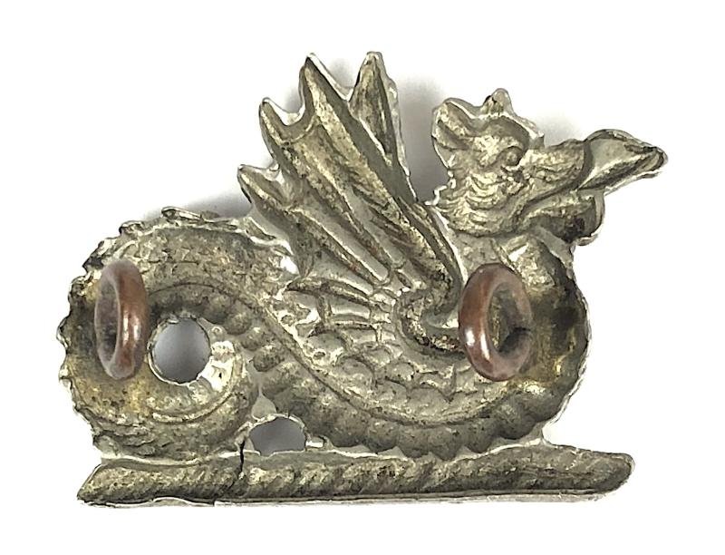 London Midland & Scottish Railway LMS Wyvern cap / collar badge — image 2