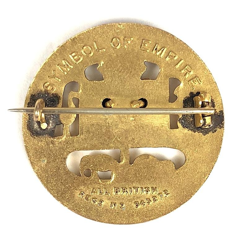 WW1 Union Jack Flag British Bulldog patriotic badge — image 2