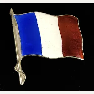 National Flag of France 1930 Sweden Silver Hallmarked Badge C.G. …