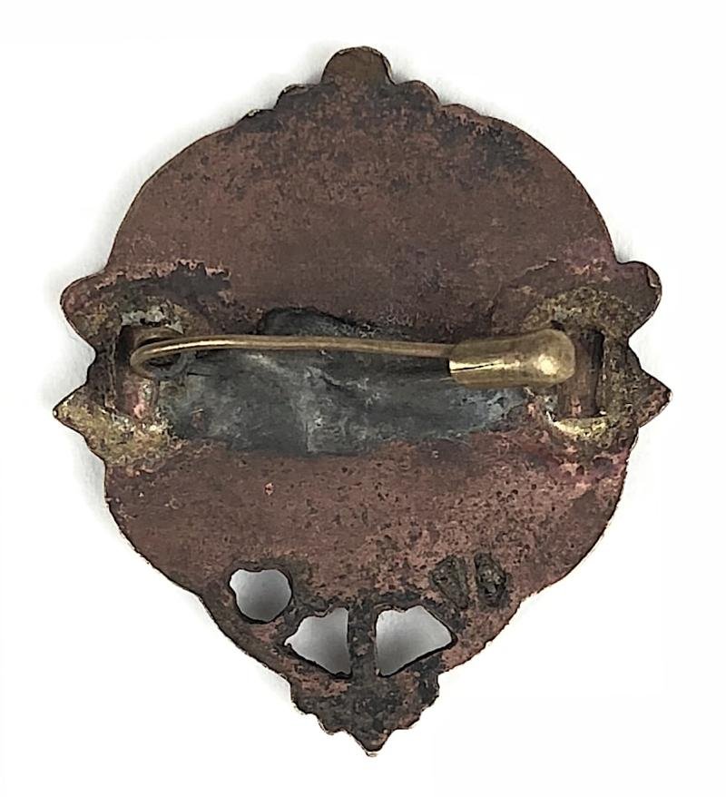 WW1 Cornwall Volunteer Training Corps VTC bronze officers cap badge — image 2