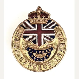 WW1 Clapham Home Defence League VTC lapel badge London