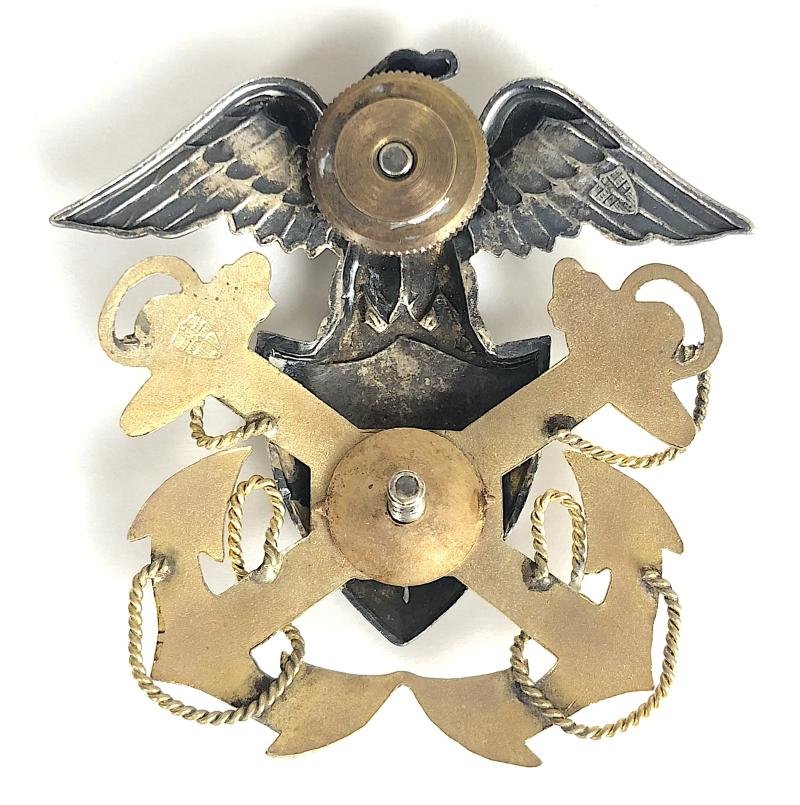WW2 US Navy Officers Cap Badge by Meyer — image 2