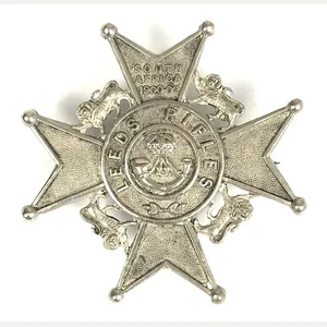 8th Bn (Leeds Rifles) West Yorkshire Regiment Officer's cap badge …