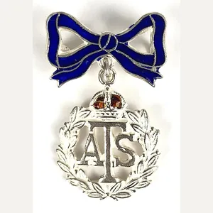 Auxiliary Territorial Service ATS silver sweetheart brooch