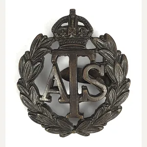 WW2 Auxiliary Territorial Service ATS officers bronze cap badge blade …