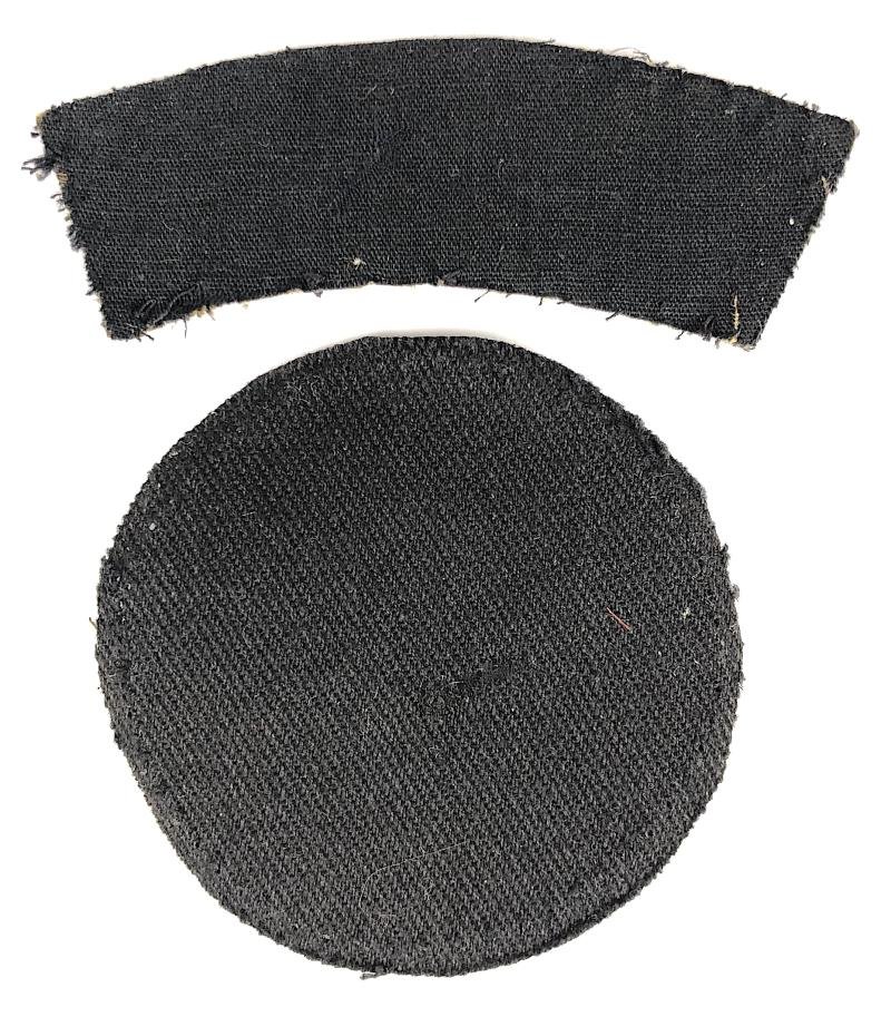 WW2 Civil Defence Printed Breast Badge & Rescue Title — image 2