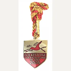 2005 Folkestone Horse Racing Club Badge closed course Kent