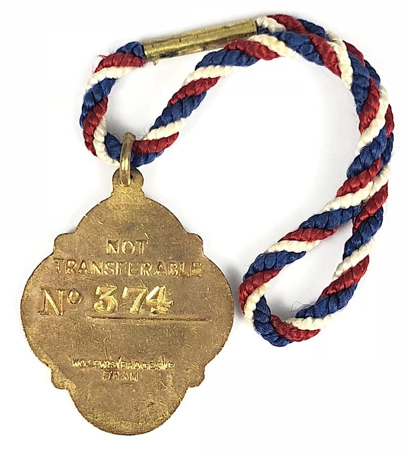 Royal Ascot Private Stand 1953 horse racing badge Queen Elizabeth II Coronation Year — image 3