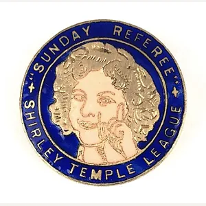 Sunday Referee Newspaper Shirley Temple League Badge by Roden London