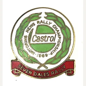 1969 Castrol Motoring News Seven Dales Rally Championship badge